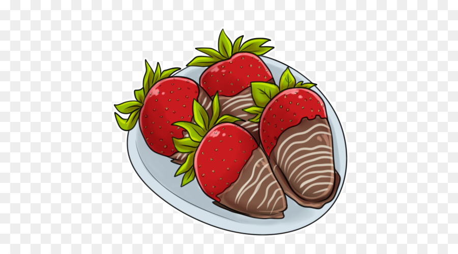 cartoon chocolate covered strawberries
