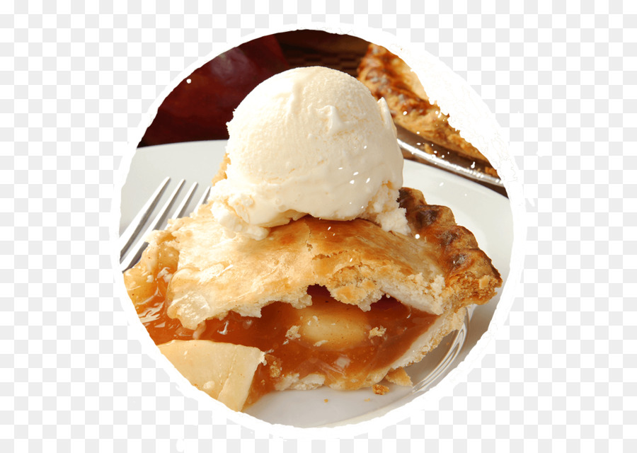 Apple-pie-Eis-Sahne-Torte Apfel-knackig-Crumble - Eis