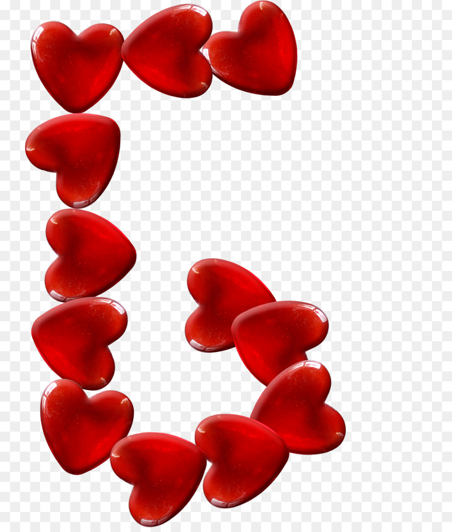 Rosso Amore Cuore Giallo Alfabeto - cuore