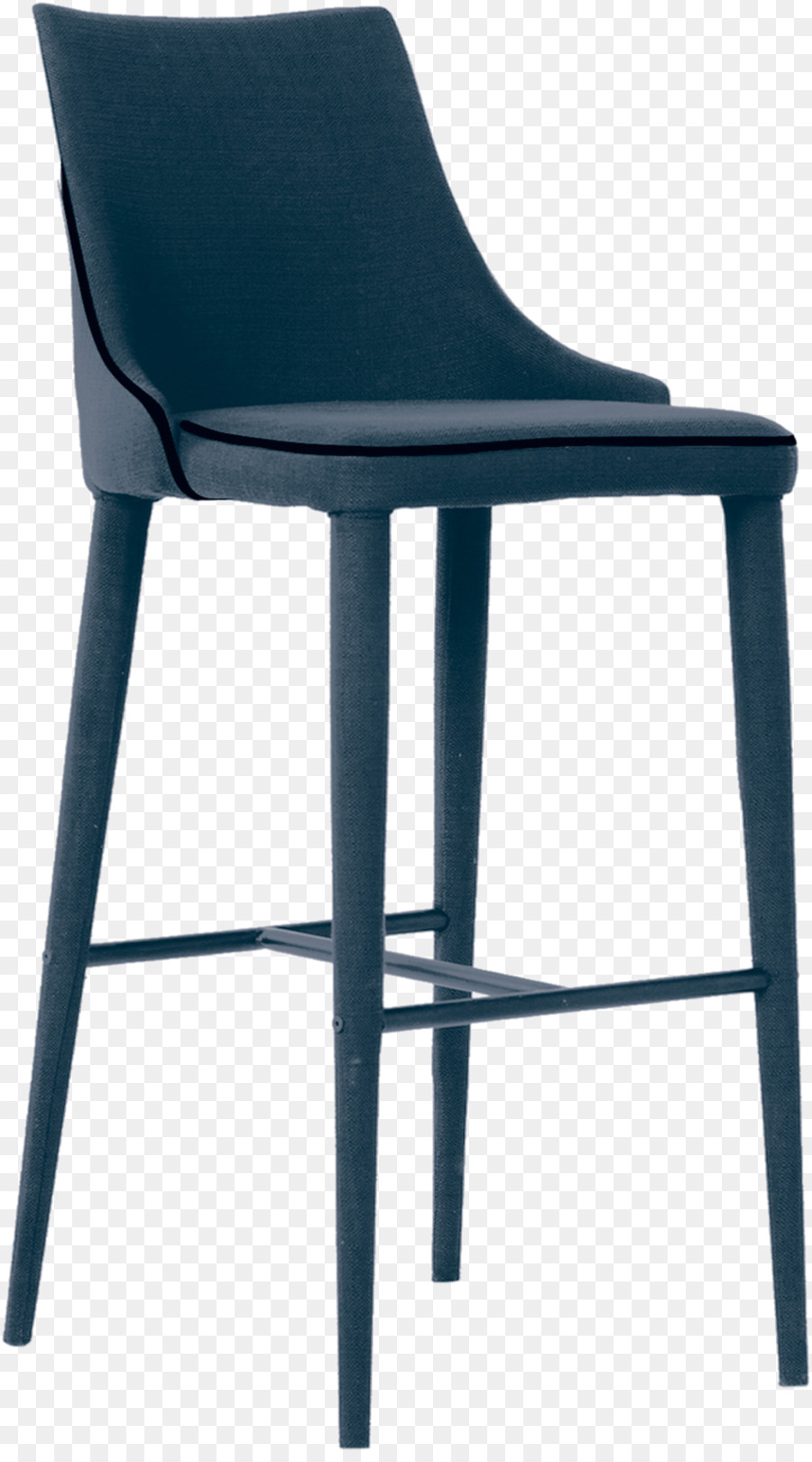 Sgabello da Bar Sedia di plastica - sedia bar vista laterale