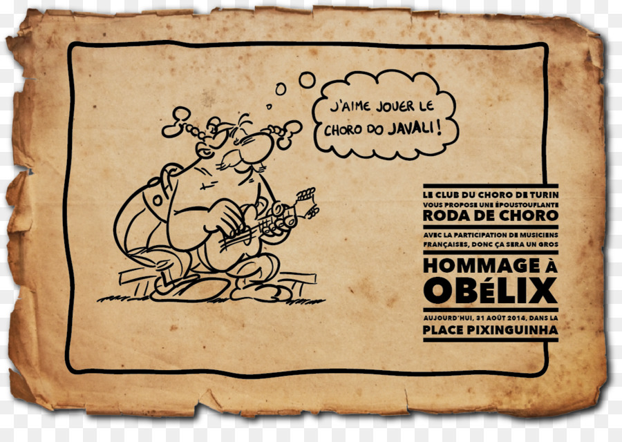 Obelix Choro Wildschwein Pandeiro Gitarre - Obelix