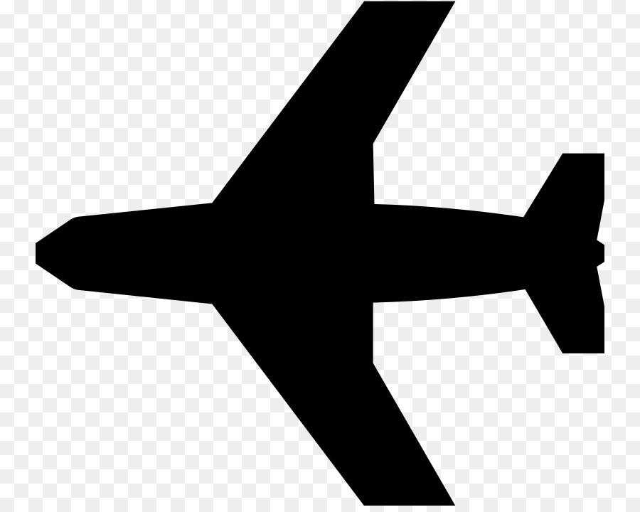 Flugzeug Schwarz und weiß Download Clip art - Flugzeug