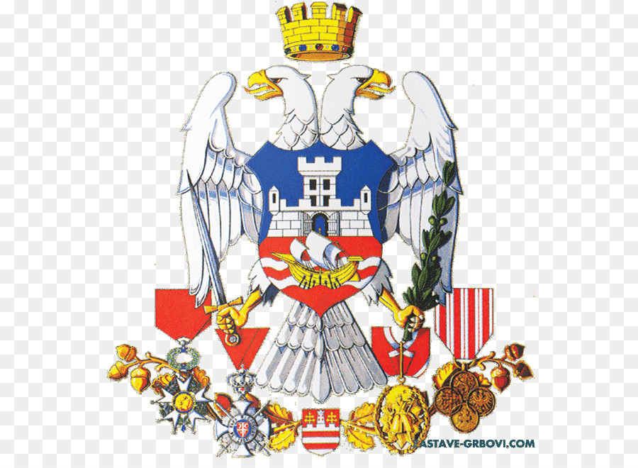 Huy hiệu của Belgrade huy của Serbia Grocka, Hai đầu đại bàng - Belgrade