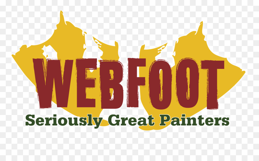 Webfoot Painting Co. Logo Maler und Lackierer - Aquarell Gebäude