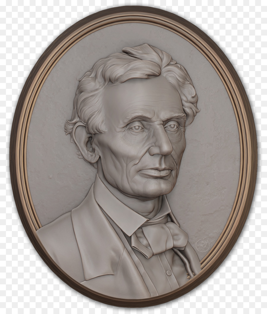 Abraham Lincoln Portrait Skulptur, Relief Digital sculpting - Lincoln Memorial