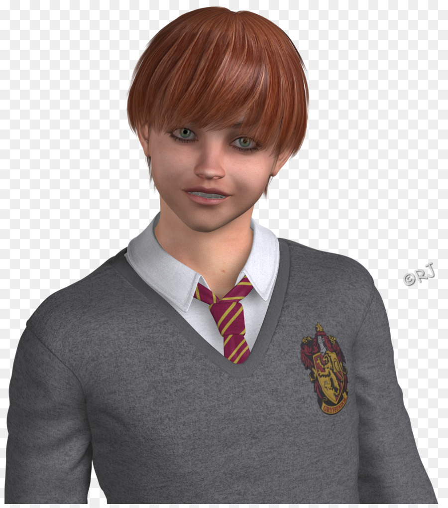 Braunes Haar, Haare färben Krawatte Perücke - Harry Potter