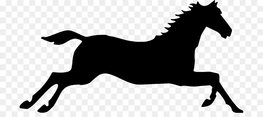 Frisone cavallo al Galoppo del cavallo Arabo Clip art - silhouette