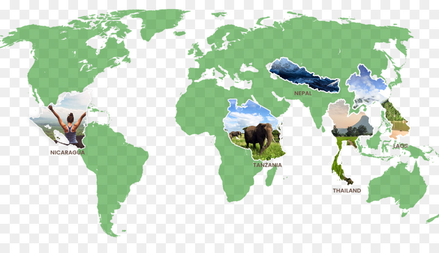 Weltkarte, Kartographie Geographie - Weltkarte
