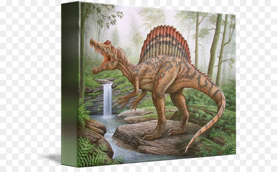 Spinosaurus pittura ad Acquerello Arte - pittura
