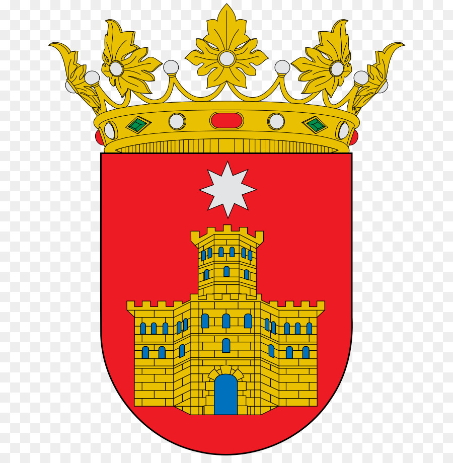 Huy chương Alcorisa Munébrega Đỉnh Cuộn của cánh tay - lâu đài
