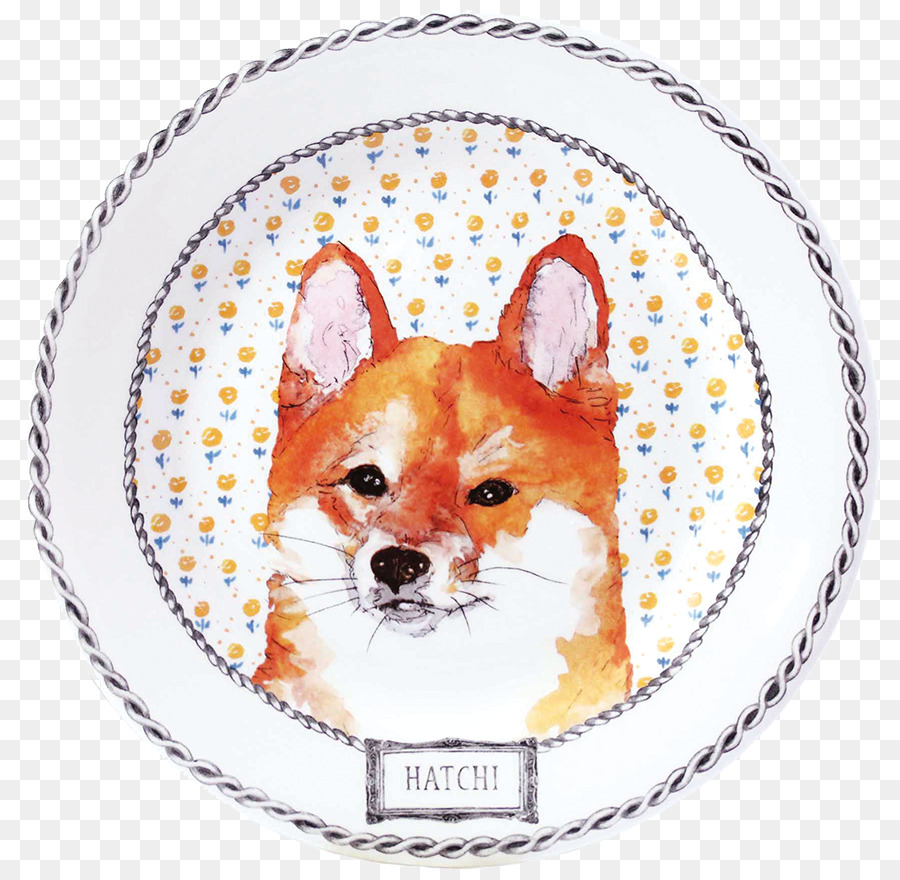Red fox Cane di razza ceramica fabbricazione di Gien - cane
