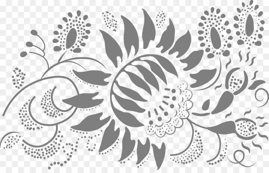 Ornament Kunst-Motiv Blumen-design-Muster - Chochloma Handwerk hingerissen