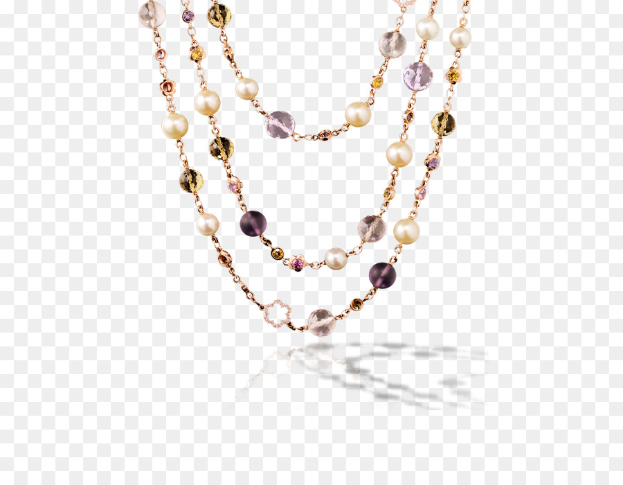 Pearl Chanel Necklace-Amethyst Schmuck - Chanel