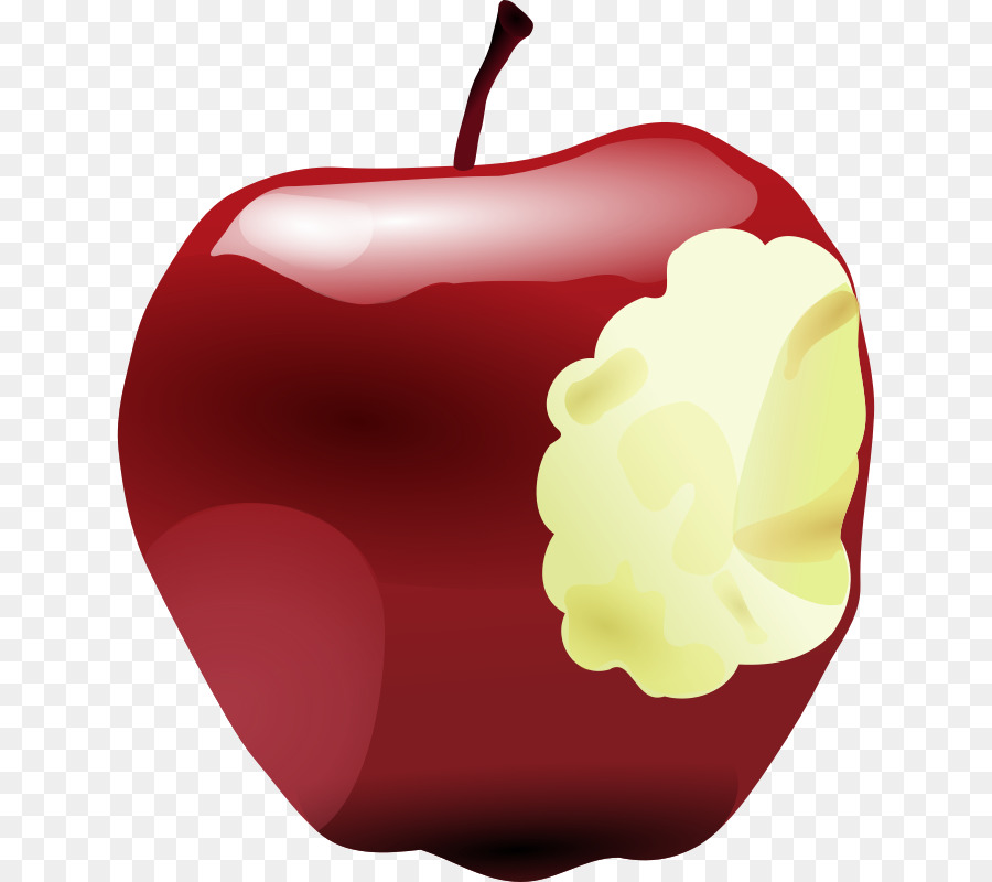 Apple Matita Clip art - mela morsicata