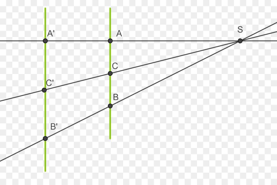 Intercettare il teorema di Linea a Destra Geometria triangolo - linea