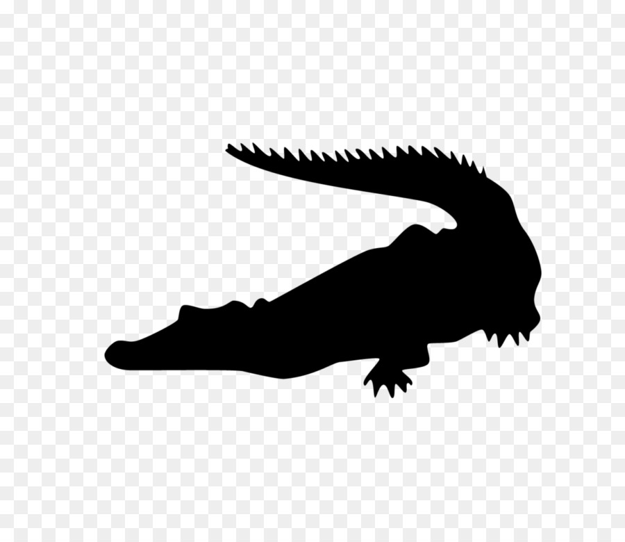 Krokodile, Alligatoren Silhouette Clip art - Krokodil