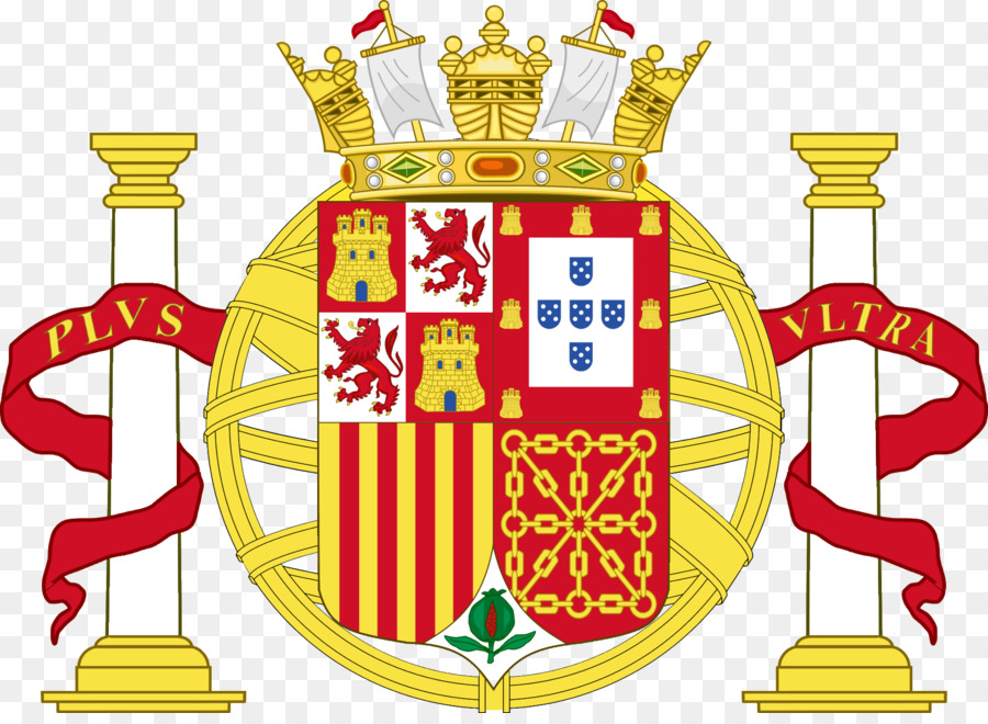 Stemma di Spagna Prima Repubblica spagnola Unione Iberica - pavone oro