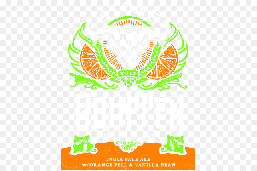 India pale ale con Luppoli progettazione Grafica Logo - buccia d'arancia