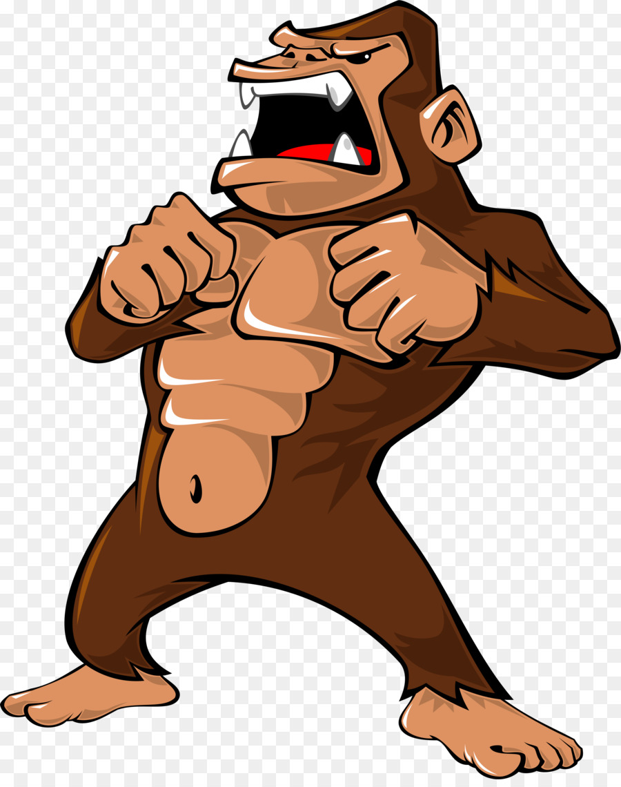 Ape Tây gorilla mô tả Clip nghệ thuật - khỉ