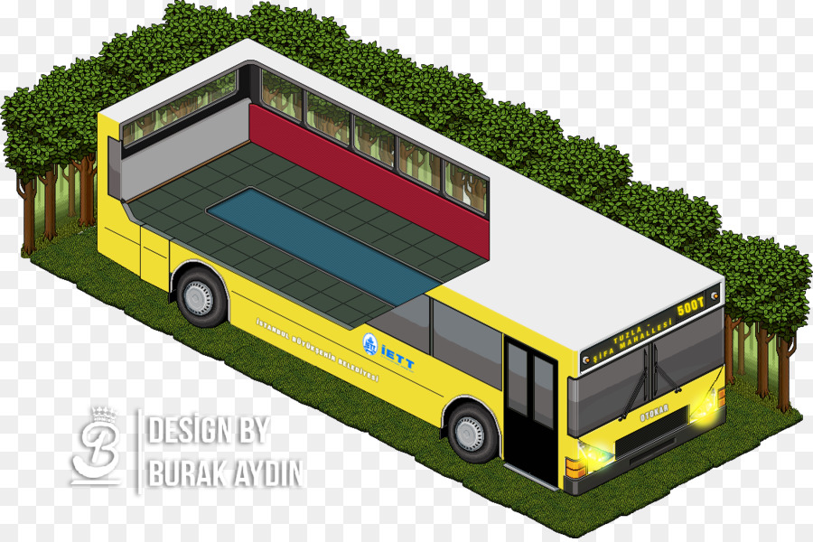Habbo Bus-Pixel-Kunst-IETT Online-chat - Bus