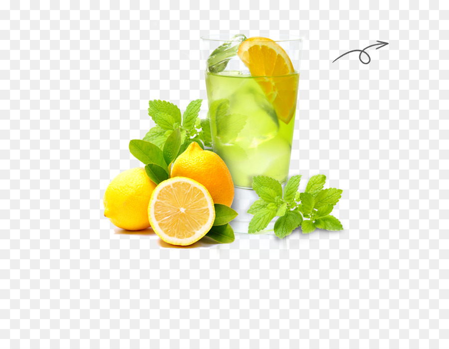 Limonade Cocktail garnieren Limonana Mojito - Zitrone