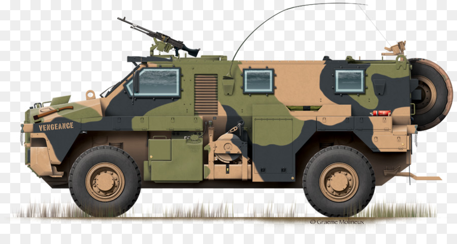 Auto blindata Bushmaster Protetti per la Mobilità di Veicoli Militari, veicoli Corazzati da combattimento veicolo - Aereo Illustrazione