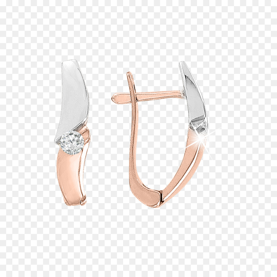 Ohrring Silber Geel goud Industrial design - Ring