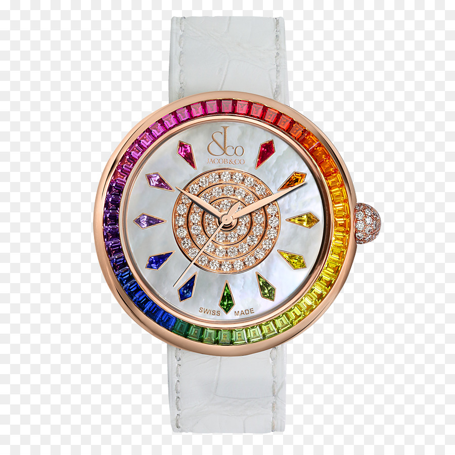 Jacob & Co Uhr Armband-Schmuck Rainbow rose - Uhr