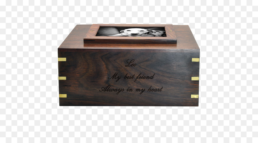 Cane Urna scatola di Legno targa Commemorativa - Scatola di legno