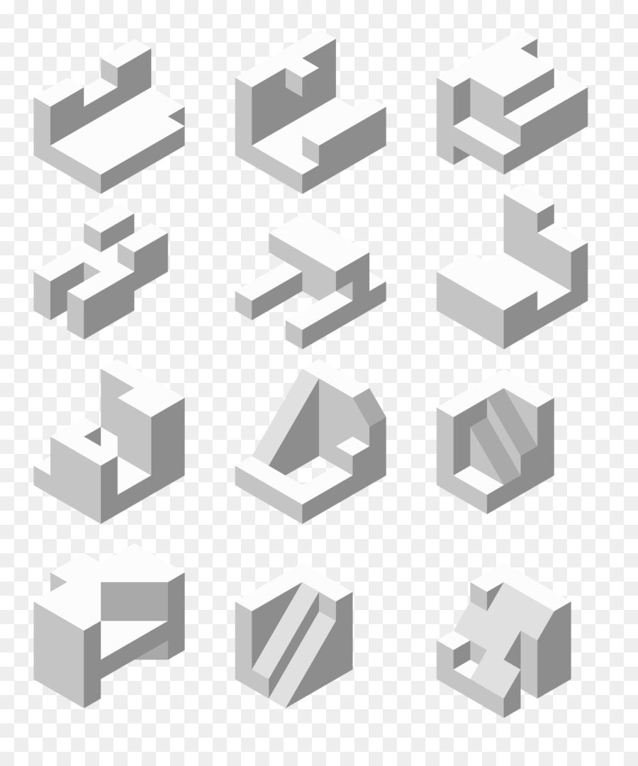 Isometrische übung Isometrische Isometrische Grafik in Videospielen und pixel-Kunst-Isometrie - Grundformen