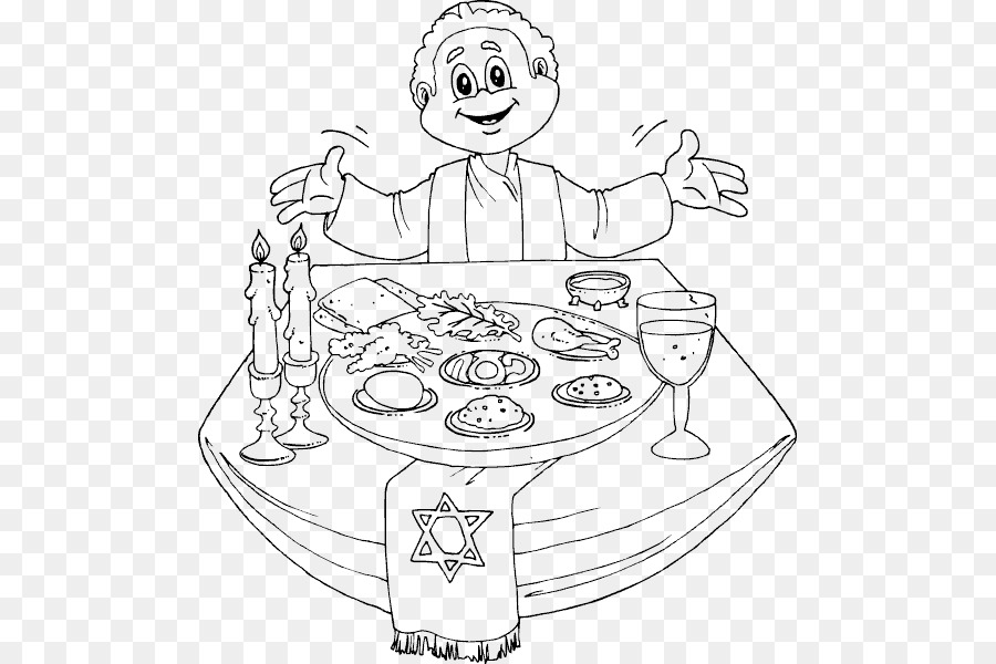 Pessach-Seder-Teller Malbuch Plagen von ägypten - Kind