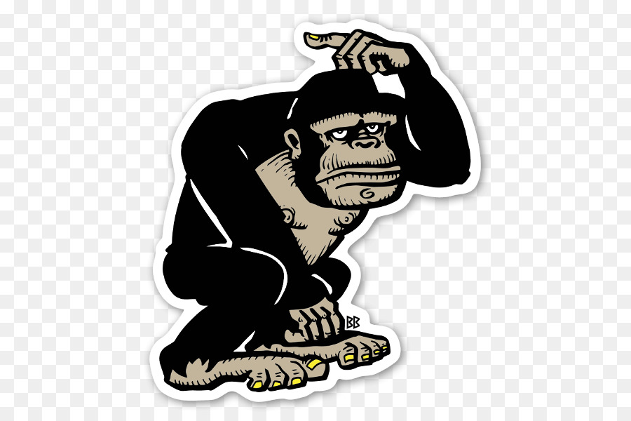Sticker Gorilla Nhãn Hiệu Vinyl - Con khỉ đột