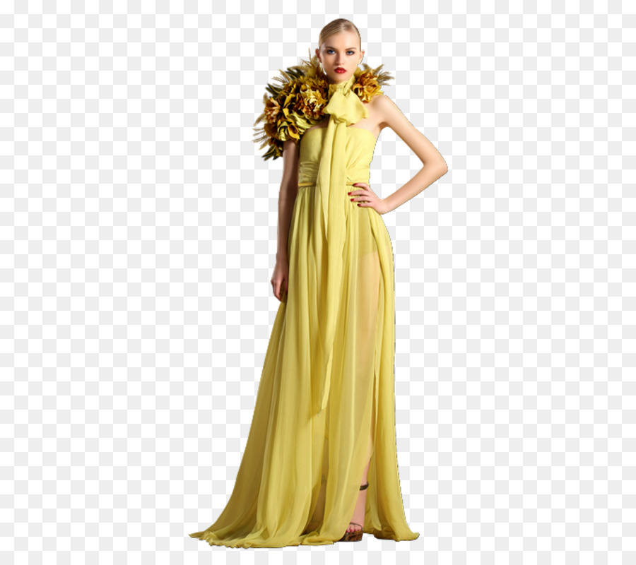 Kleid Cocktailkleid Gelb Mode - andere