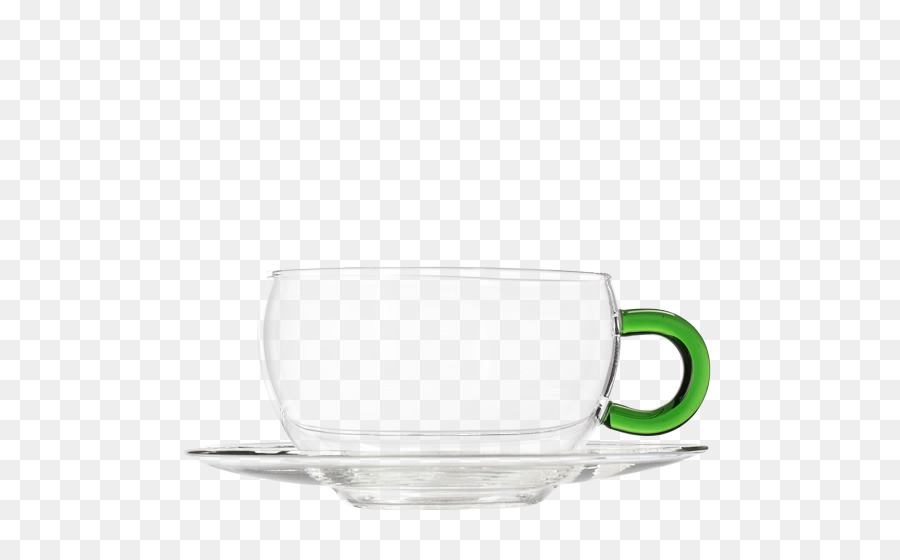 Kaffee-Tasse Untertasse Glas - Glas