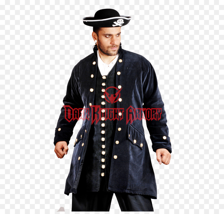Robe Mantel Jacke Piraterie Kostüm - Jacke