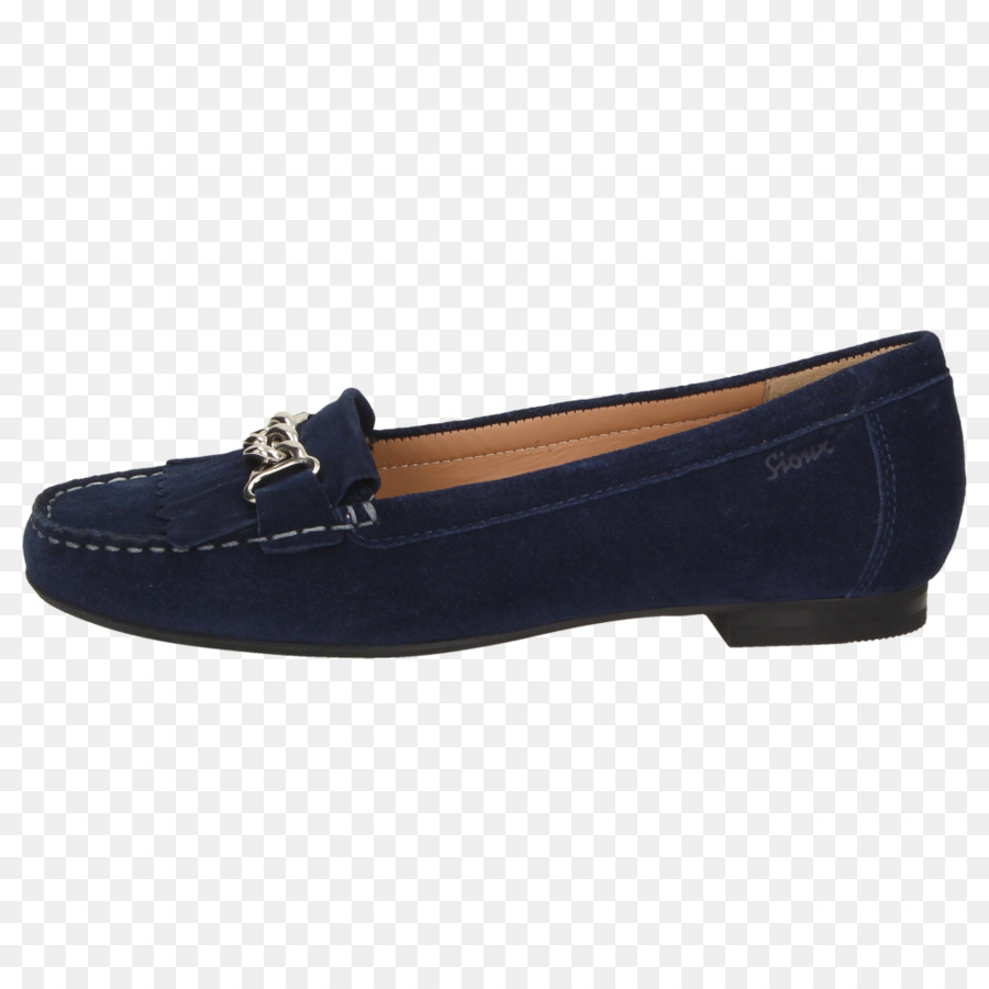 Slip-on scarpa in pelle Scamosciata a Piedi Blu Elettrico - mocassino