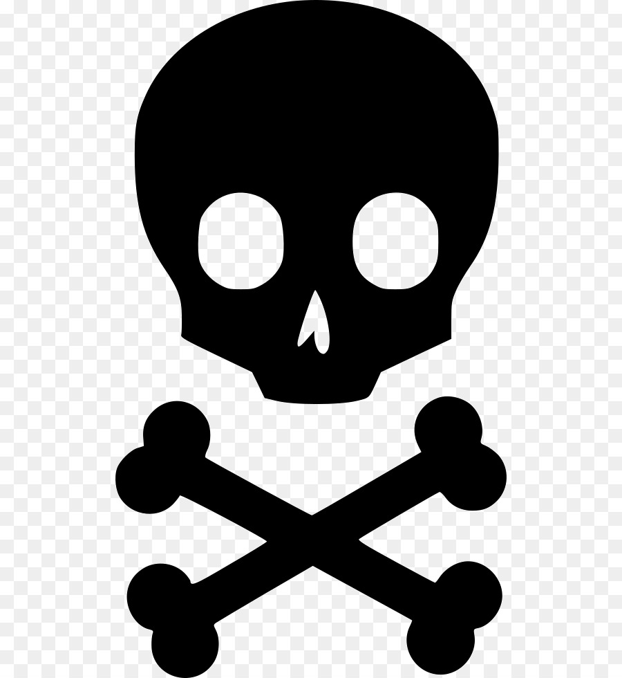 Piratenflagge mit TOTENKOPF und gekreuzten Knochen - Schädel