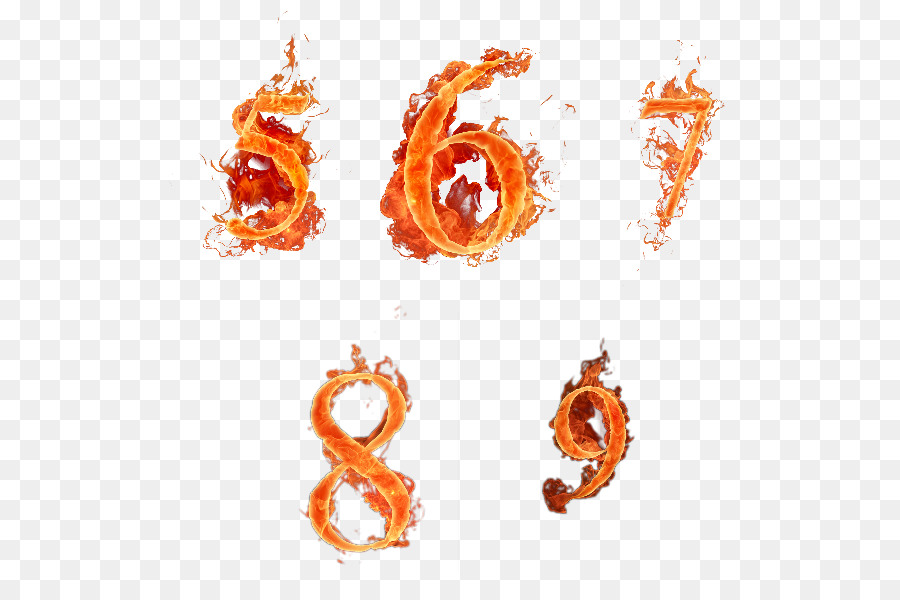 Feuer Numerische Ziffer Flame Alphabet - Feuer