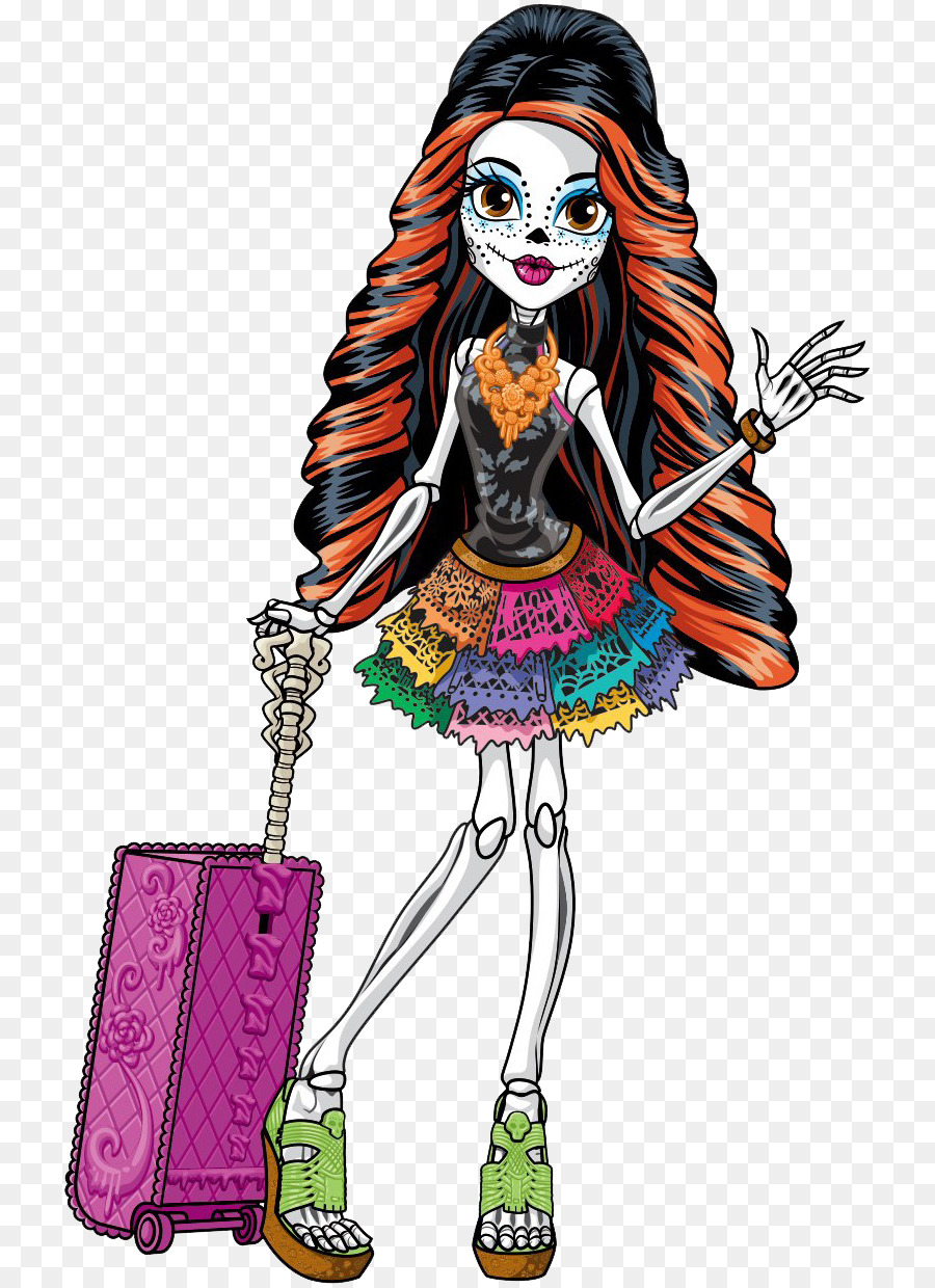 Monster High Skelita Calaveras Bambola Barbie Mai Dopo Alta - bambola