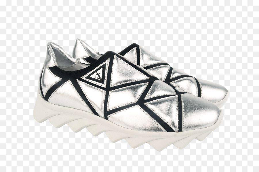 Schuh Cross-training Silber - block heels