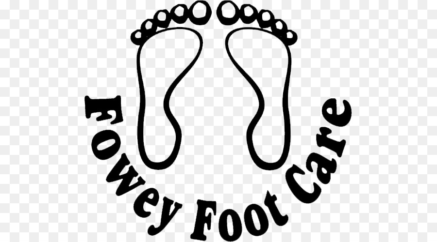 Trắng Logo Chân Clip nghệ thuật - chăm sóc chân
