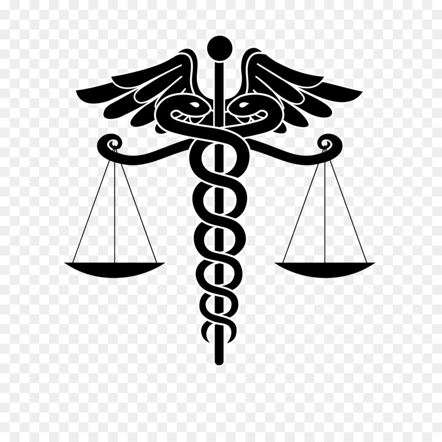 Il personale di Hermes Caduceo, simbolo di medicina - simbolo
