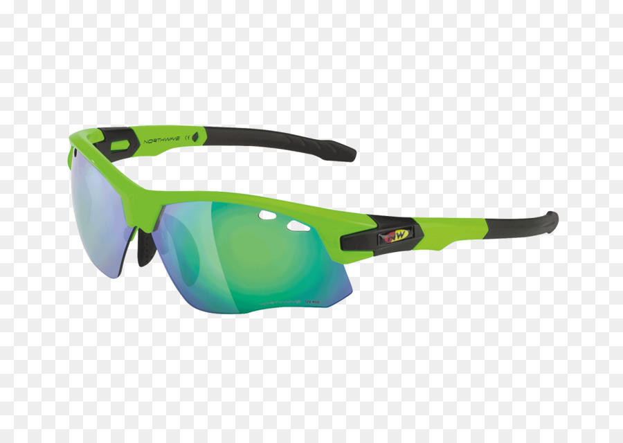 Brillen Grüne Linse Sonnenbrille - grüne Wellen