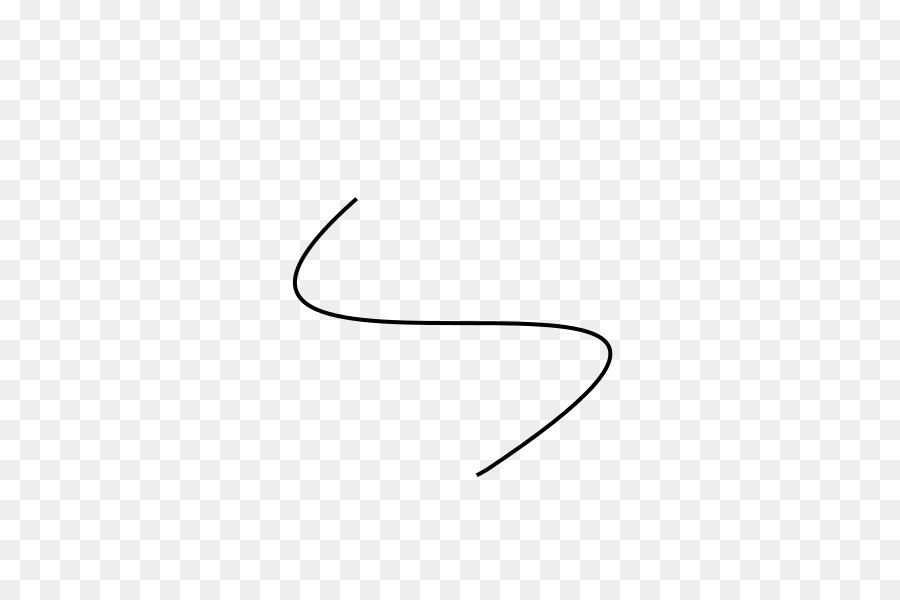 Angolo di Clip art - curva nera di linea
