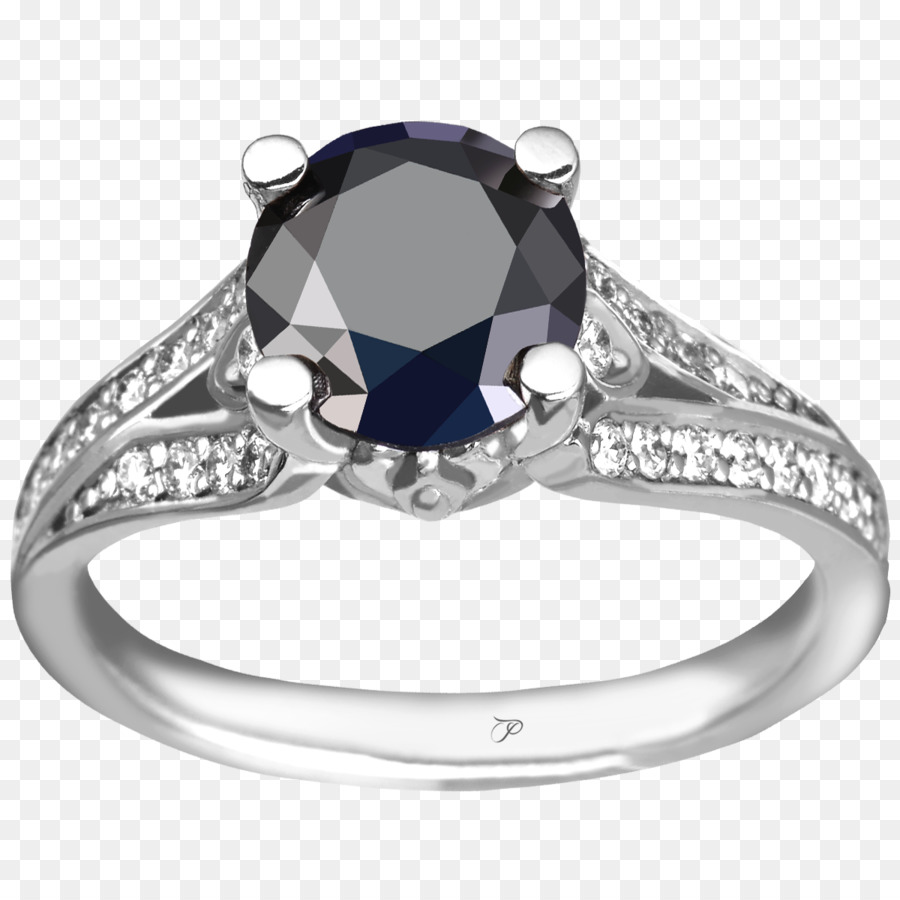 Saphir-Ring Mit Diamant-Brillanten Gold - Saphir
