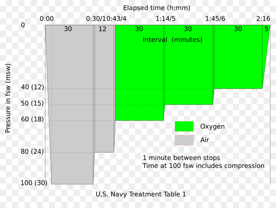 United States Navy Hyperbaren Sauerstoff Therapie Hyperbaren Behandlung Zeitpläne Undersea und Hyperbare Medical Society - Vereinigte Staaten