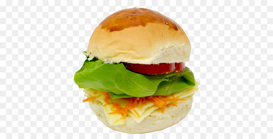 Cheeseburger Breakfast sandwich Hamburger-Veggie-Burger mit Schinken und Käse - Kaffee aroma