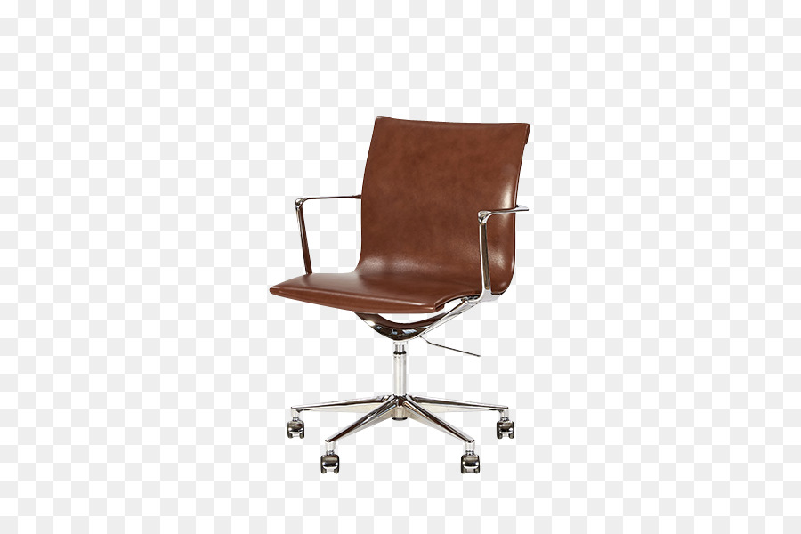 Büro & Schreibtisch-Stühle-Möbel-Anilin-Leder - low profile