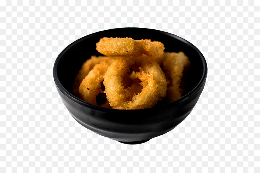 Nugget di pollo in Tempura anello di Cipolla Squid come cibo Cucina Giapponese - soia verde