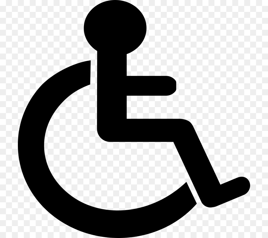 Behinderung Behinderten Parkerlaubnis Zeichen Rollstuhl clipart - für Rollstuhlfahrer